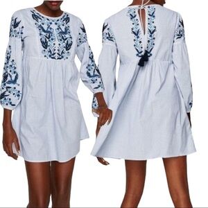 ⚫️ ZARA embroidered babydoll dress​​